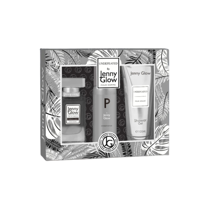Gift Set Of Jenny Glow Undefeated Eau De Parfum For Men