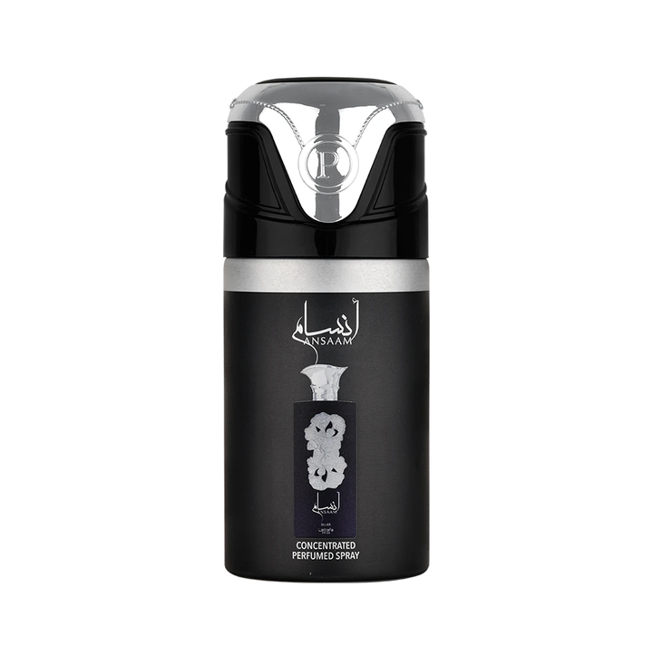 Lattafa Pride Ansaam Silver Deodorant Spray For Men & Women 250 ml
