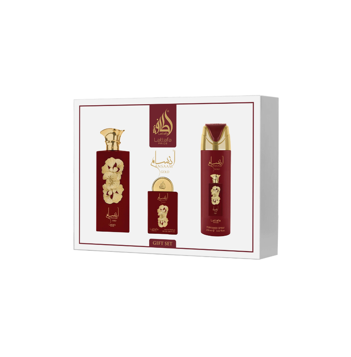 Gift Set Of Lattafa Ansaam Gold Eau De Parfum 100ml For Man & Woman