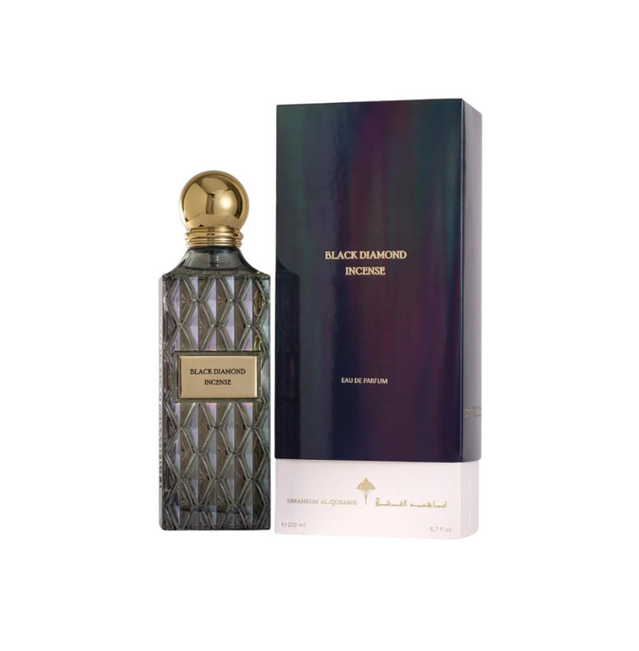 Ibraheem Al Qurashi Black Diamond Incense Eau De Parfum 200ml For Men