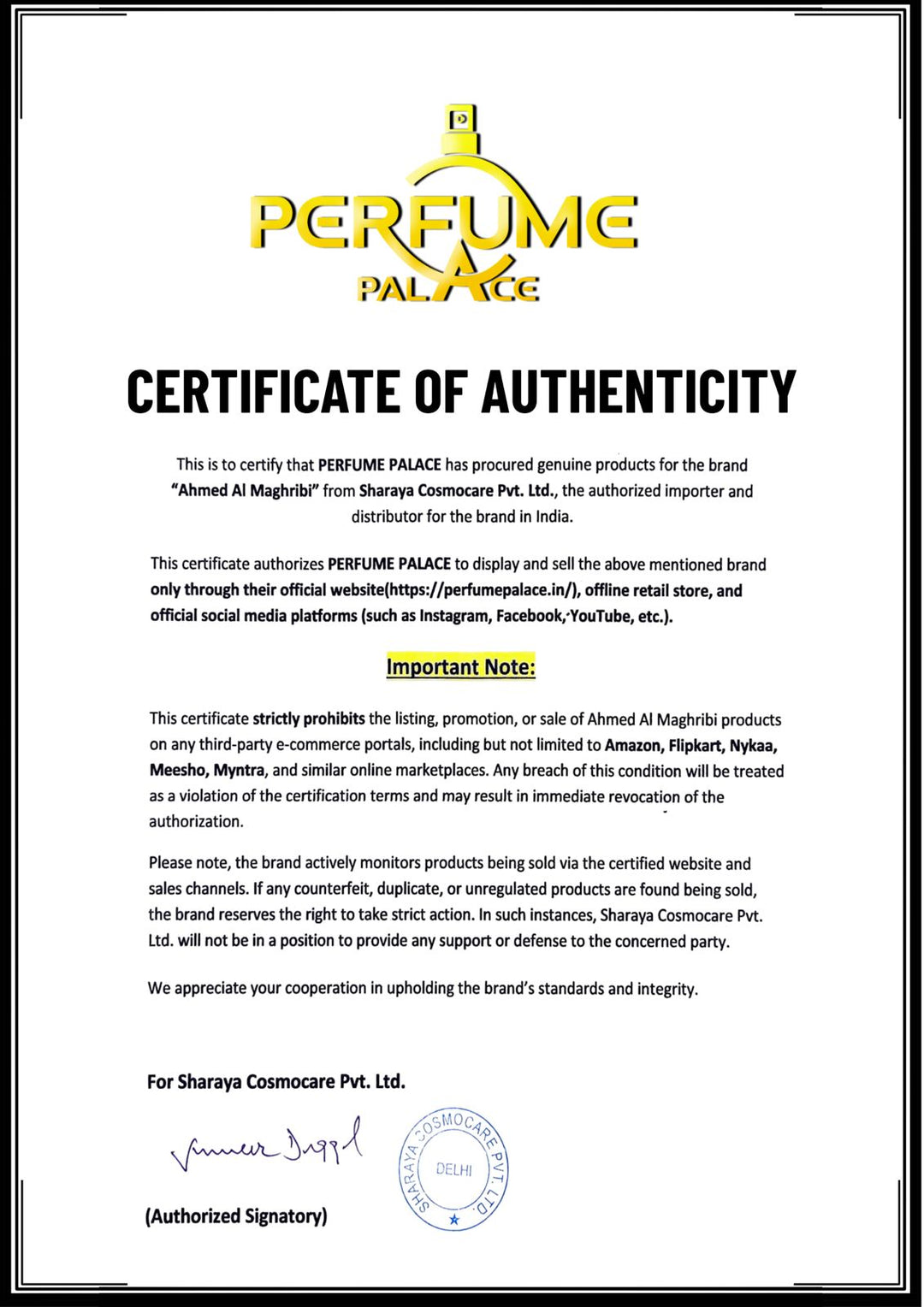 Ahmed Al Maghribi Kaaf Extrait De Parfum 100ml For Men & Women