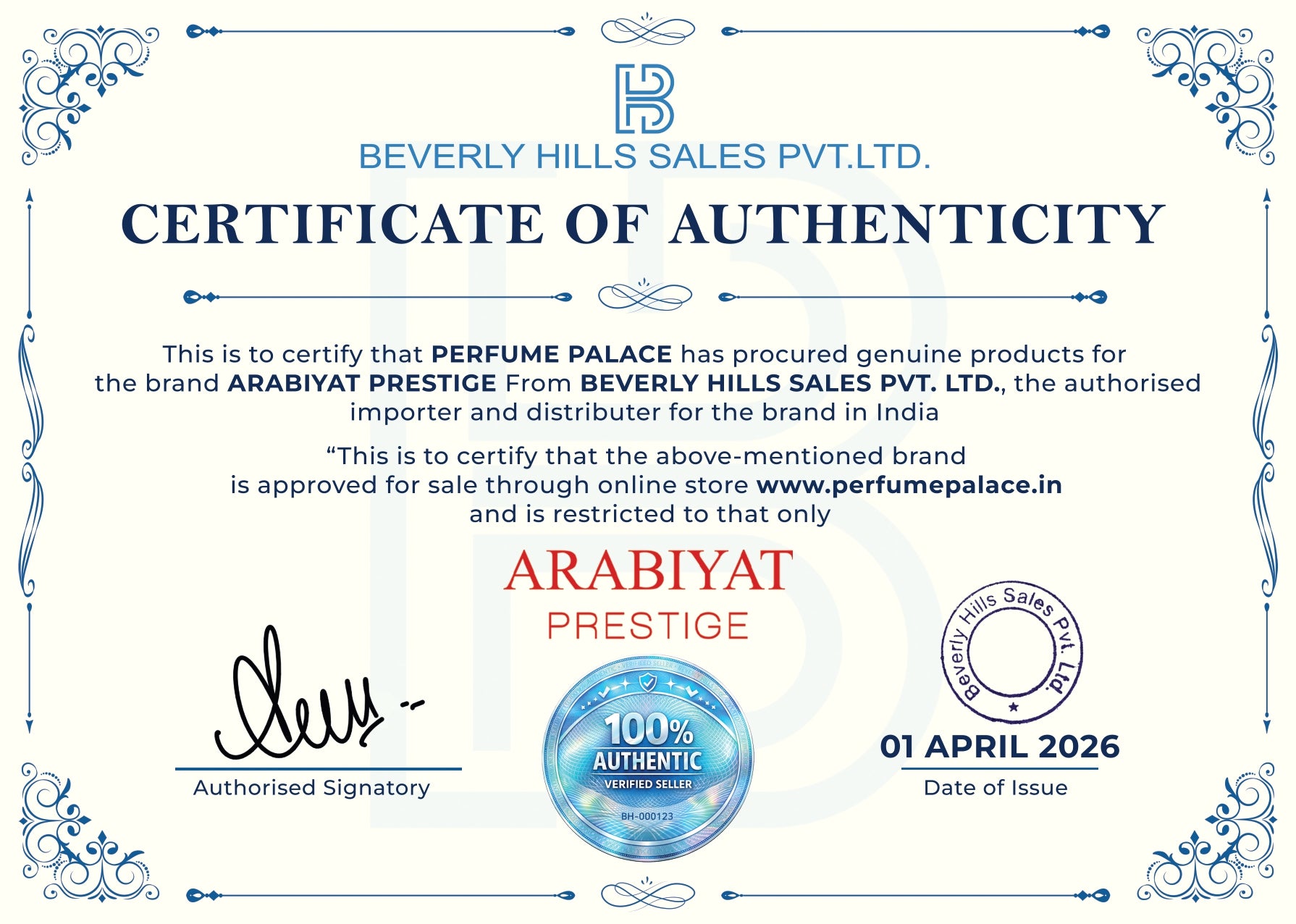Arabiyat Prestige Safa Eau De Parfum 100ml For Woman | Arabiyat