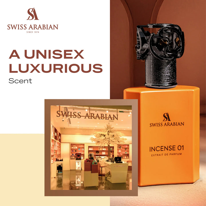 Swiss Arabian Incense 01  Extrait De Parfum 50ml For Man & Woman