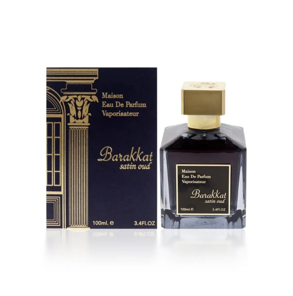 Decant/Sample Of Fragrance World Barakkat Satin Oud Eau De Parfum 10ml For Man & Woman