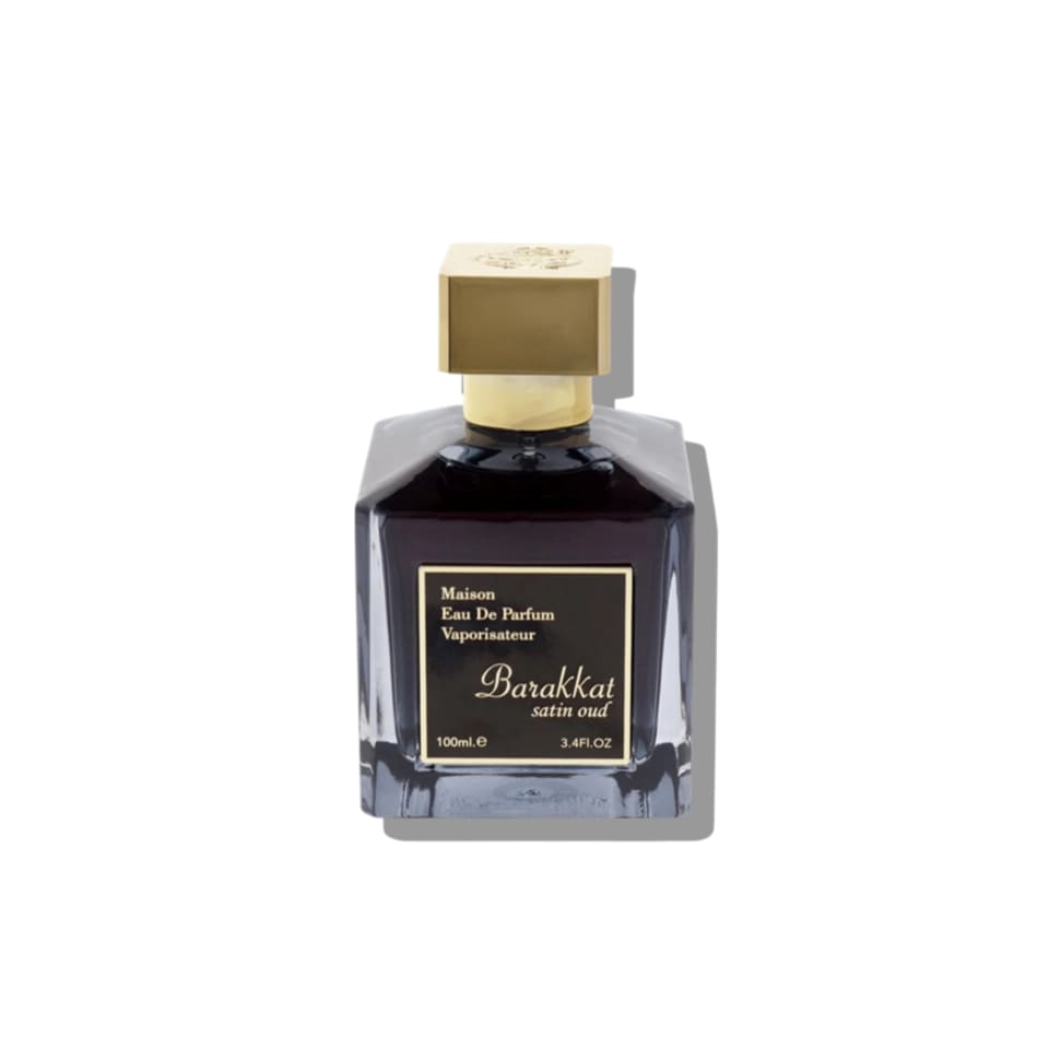 Fragrance World Barakkat Satin Oud Eau De Parfum 100ml For Men & Women Bottle