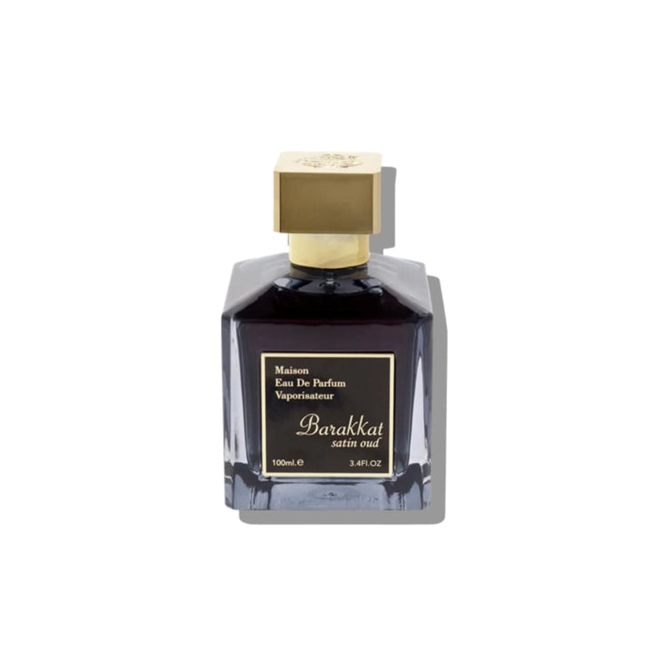 Fragrance World Barakkat Satin Oud Eau De Parfum 100ml For Men & Women Bottle