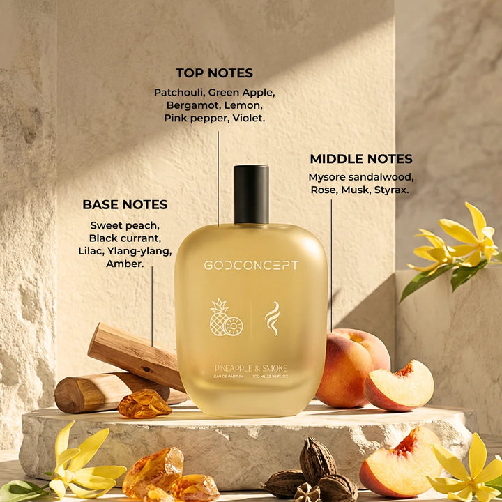 God Concept Pineapple & Smoke Eau De Parfum 100ml For Men