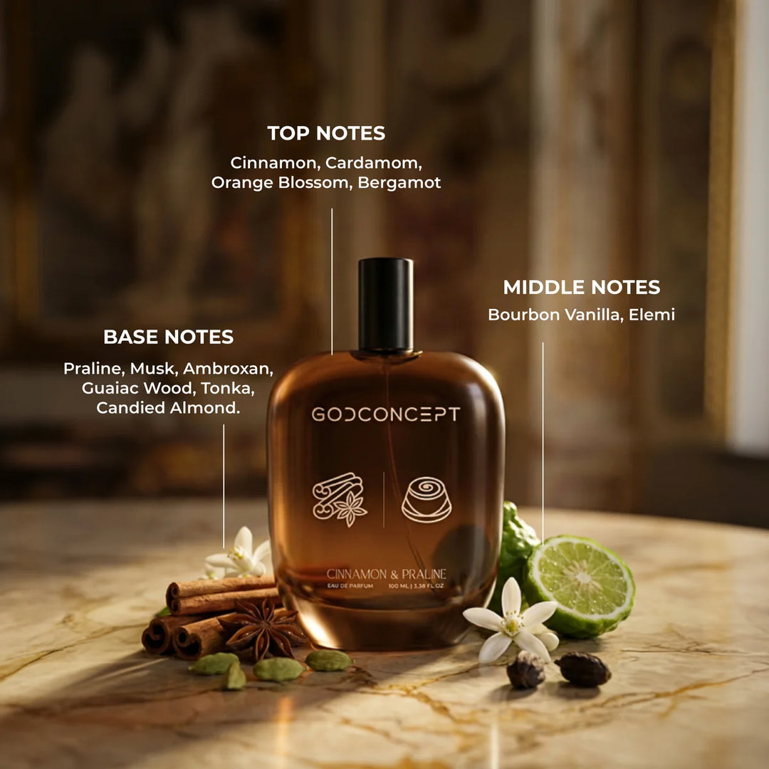 God Concept Cinnamon & Praline Eau De Parfum 100ml For Men & Women