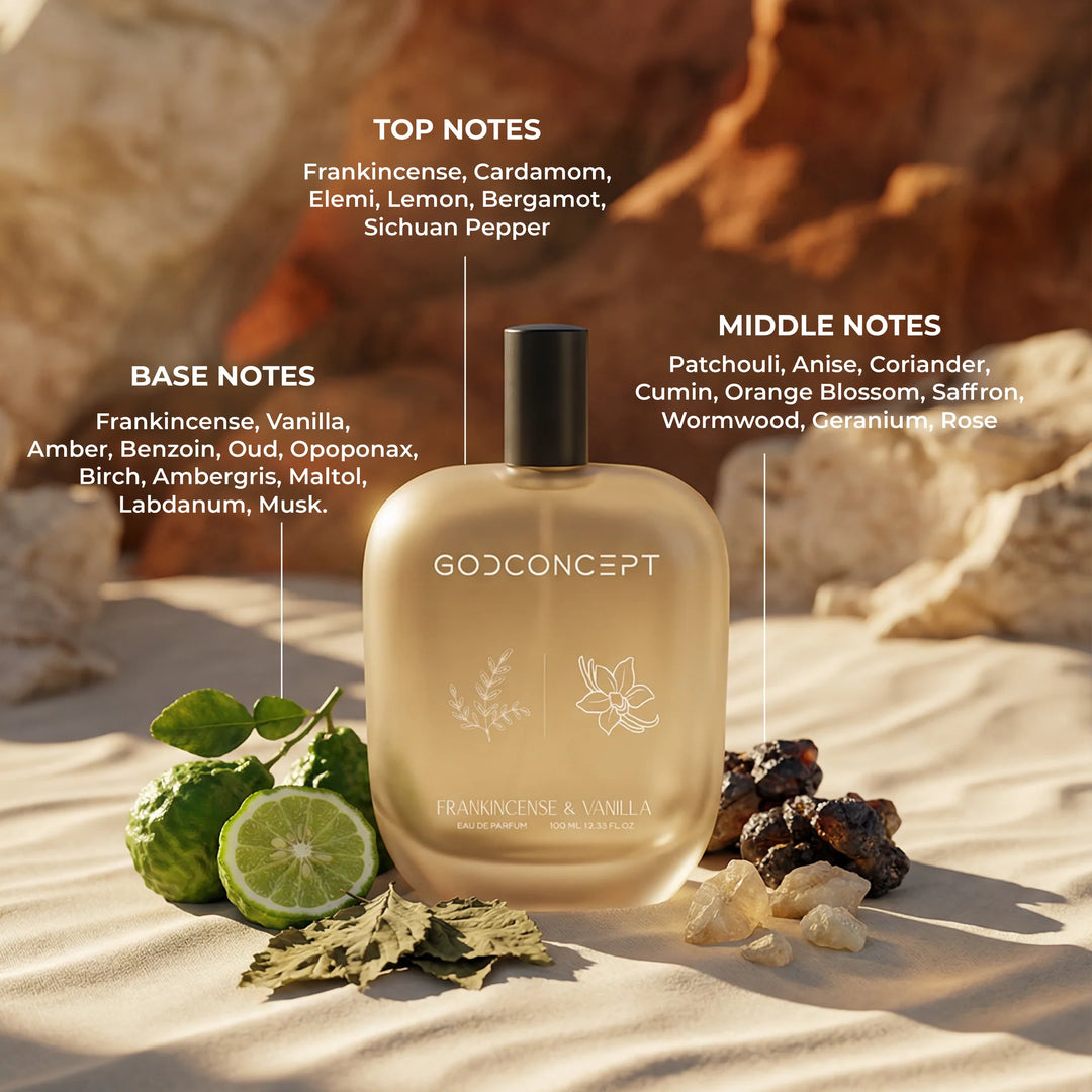 God Concept Frankincense & Vannila Eau De Parfum 100ml For Men & Women