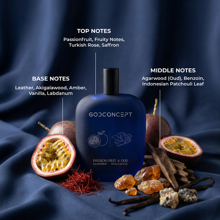 God Concept Passionfruit & Oud Eau De Parfum 100ml For Men & Women