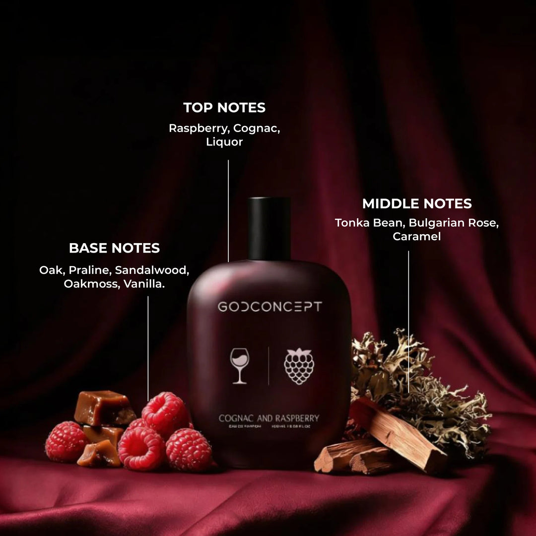 God Concept Cognac & Rasperry Eau De Parfum 100ml For Men & Women