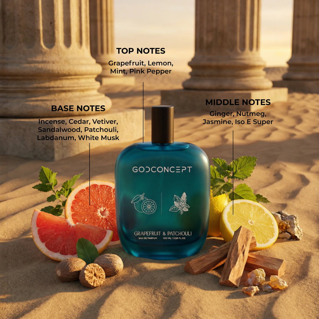 God Concept Grapefruit & Patchouli Eau De Parfum 100ml For Men