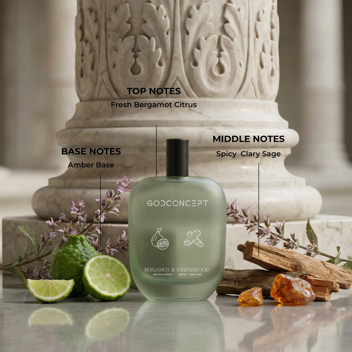 God Concept Bergamot & Sandalwood Eau De Parfum 100ml For Men