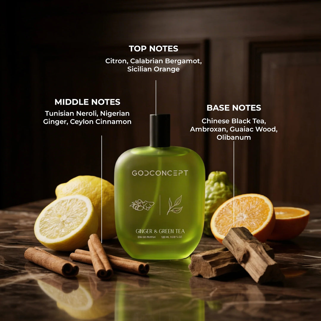 God Concept Ginger & Black Tea Eau De Parfum 100ml For Men & Women