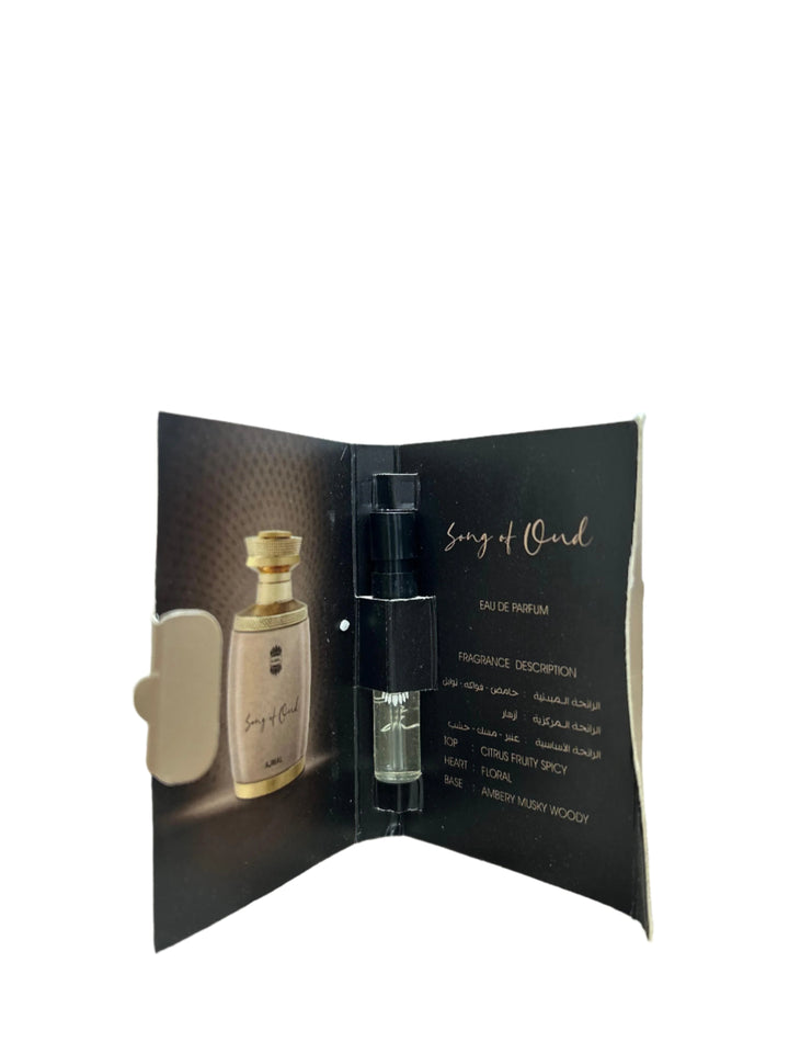 1.5ml Vial Of Ajmal Song Of Oud Eau De Parfum For Men & Women