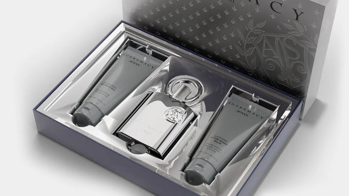 Gift Set Of Afnan Supremacy Silver Eau De Parfum 100ml For Man
