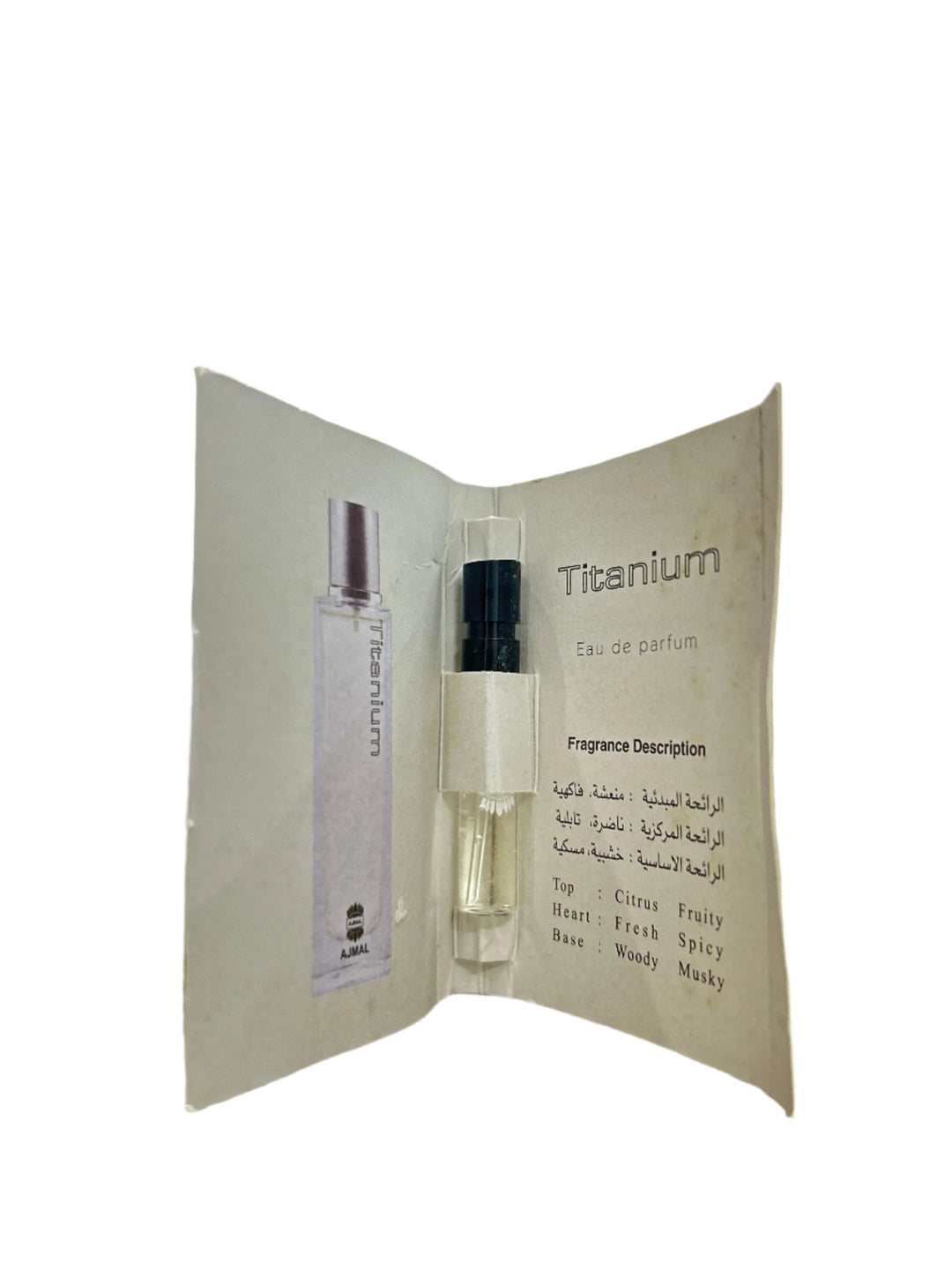 1.5ml Vial Of Ajmal Titanium Eau De Parfum for Men