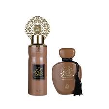 Gift Set Of Arabiyat Lamsat Hair Dubai Chocolate (100ML EDP + 200ML Deo ) for Men & Women
