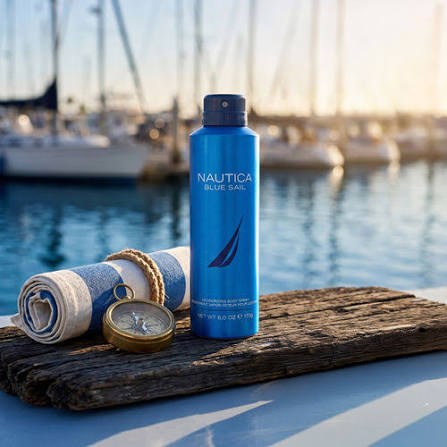 Nautica Pure Blue Sail Deodorant Spray 170 G For Men & Women