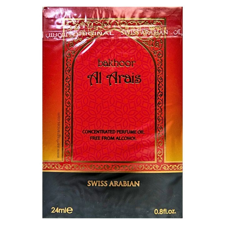 Swiss Arabian Bakhoor Al Arais Concentrated Perfume Oil (Attar) 24ml For Man & Woman