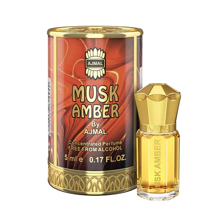 Ajmal Musk Amber Concentrated Perfume Oil 5ml For Women