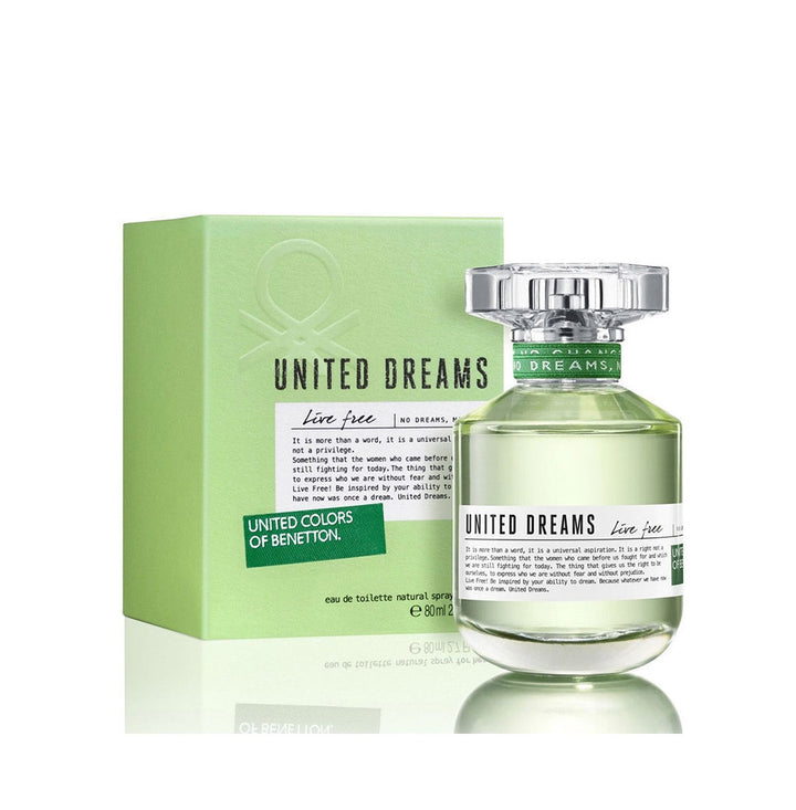 United Colors of Benetton United Dreams Live Free Edt 80ml for Women .