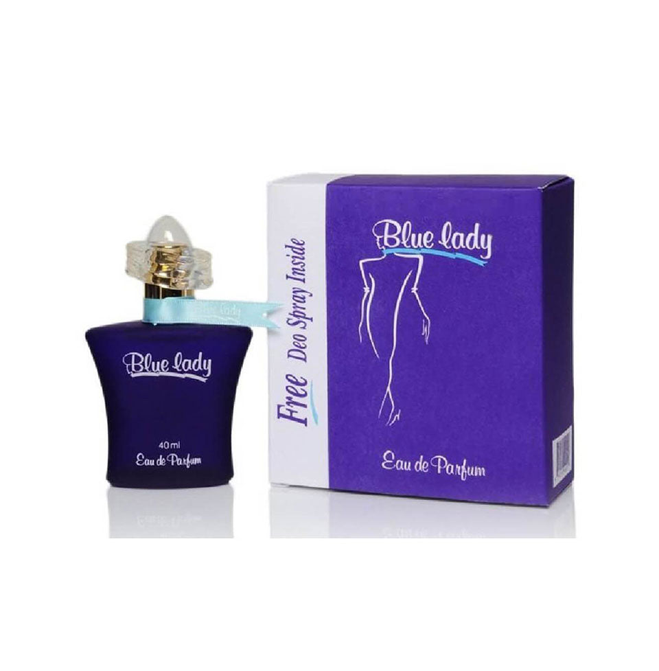 Rasasi Blue Lady Perfume EDP 40ml With 50ml Deodorant. Perfume