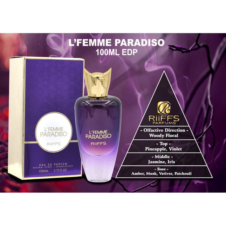 RiiFFS L'Femme Paradiso Eau De Parfum 100ml For Women